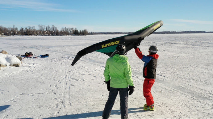 HOW TO WING SURF ON THE SNOW IN 5 MINUTES