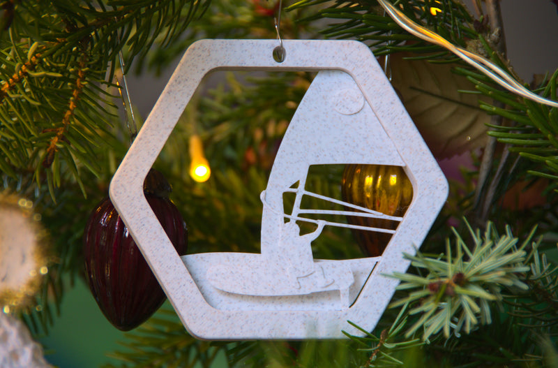 Load image into Gallery viewer, Windsurfer Christmas Ornament
