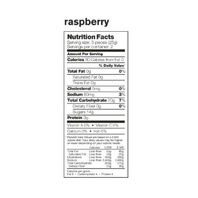 SKRATCH Energy Chews Raspberry